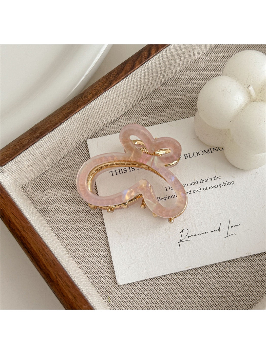 Beau - Gradient Butterfly PVC Alloy Hair Claw Clip