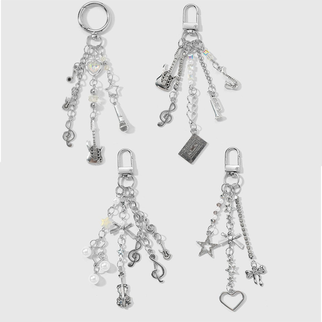 Keypus - Music Theme Guitar and Microphone Keychain