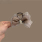 Beau - Mesh Bow Floral Accent Decorative Claw Clip