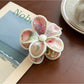 Beau - Five Petal Floral Plastic Hair Claw Clip