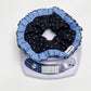 Gifty - Polka Dot Blue Plaid Lace Scrunchie
