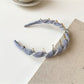 Gifty - Polka Dot Mesh Wrapped Geometric Headband