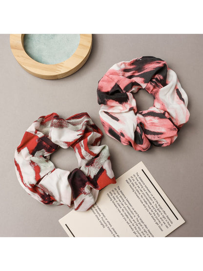 Gifty - Trendy Oil Painting Print Scrunchie