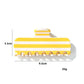 Beau - Rounded Striped Acetate Hair Claw Clip