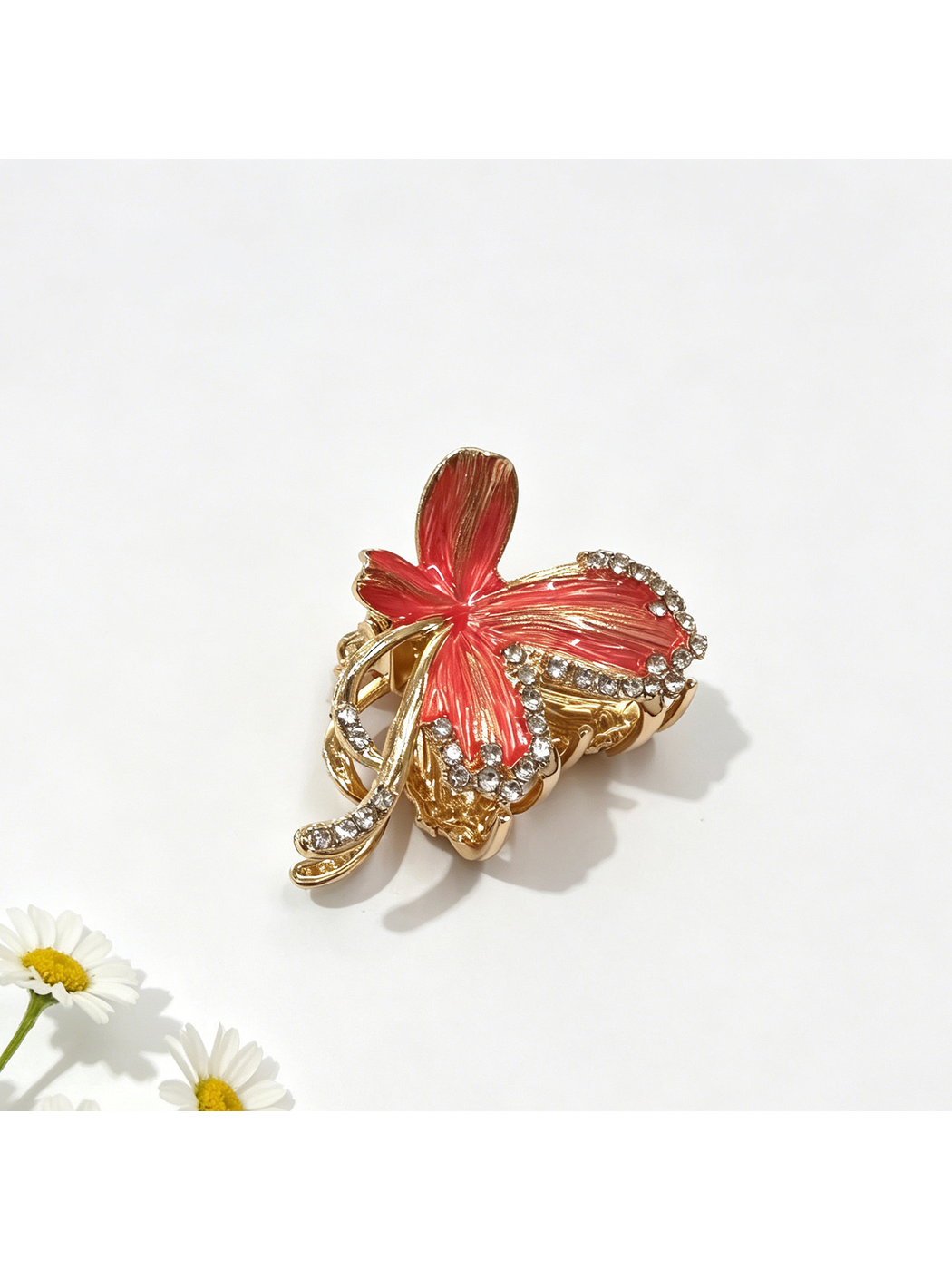Beau - Bow Shape Glossy Alloy Hair Claw Clip
