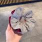 Gifty - Gray Crinkled Elastic Scrunchies