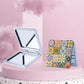 Mirroray - Checkered Print Foldable Makeup Mirror