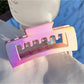 Beau - Gradient Plastic Square Shape Claw Clip