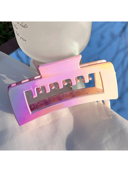 Beau - Gradient Plastic Square Shape Claw Clip