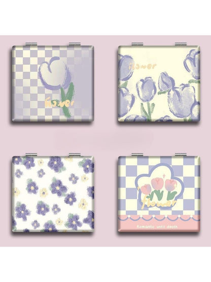 Mirroray - Simple Tulip Patterned Square Vanity Mirror