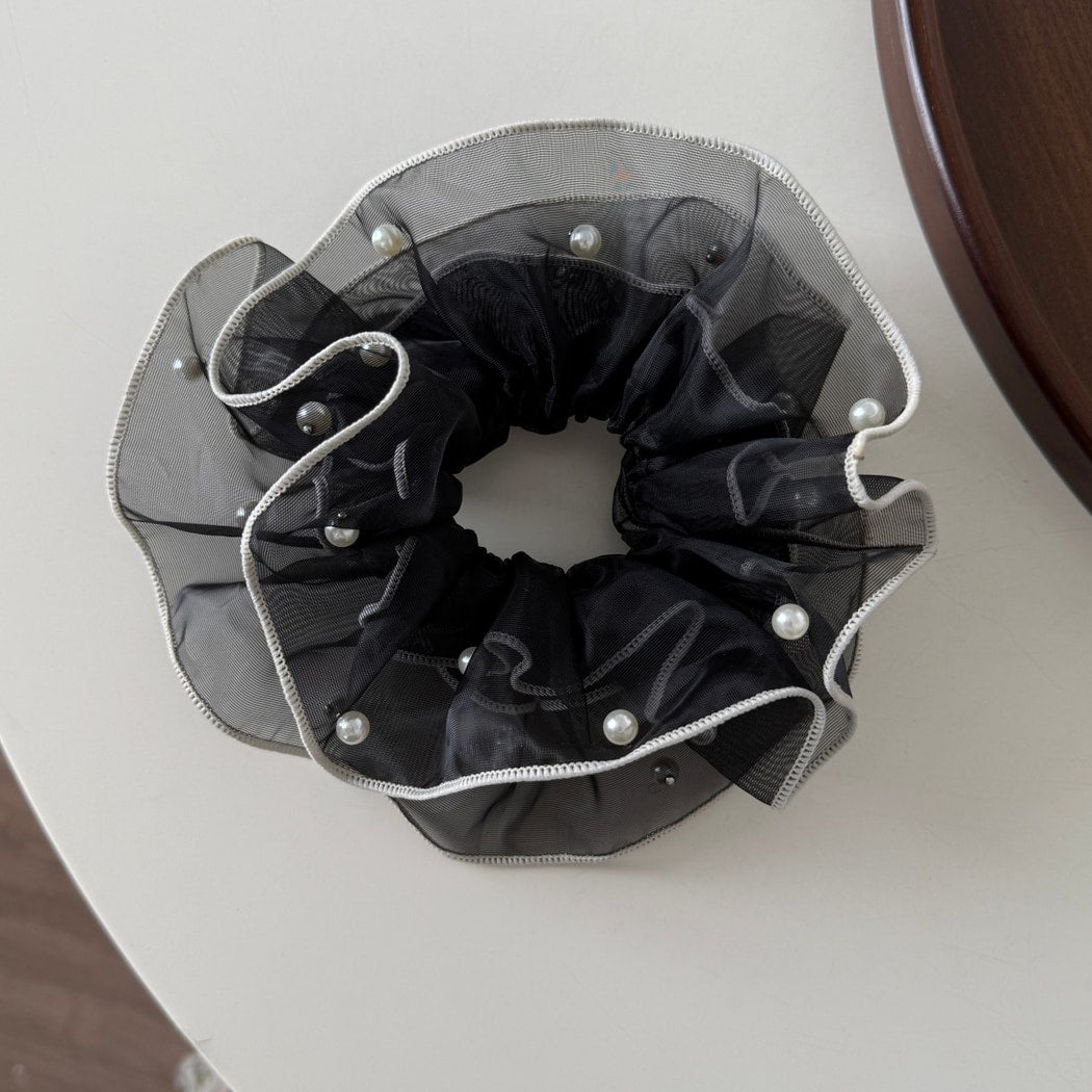 Gifty - Double-Layer Ruffle Polyester Scrunchie