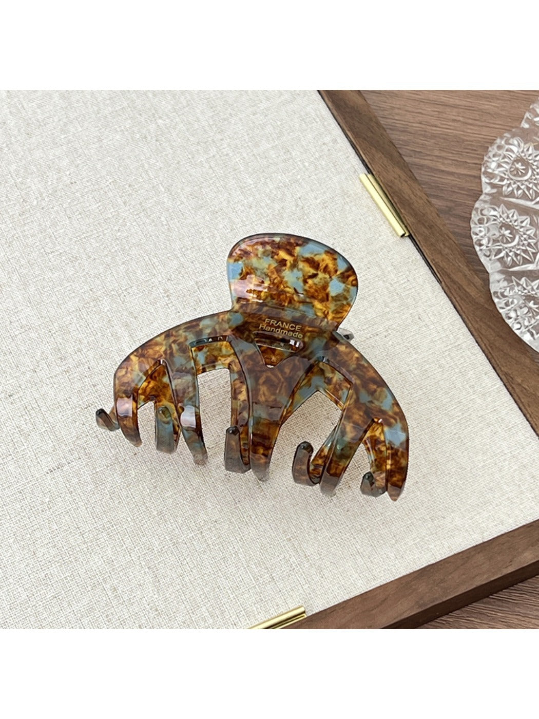Beau - Retro Geometric Chunky Hair Claw Clip