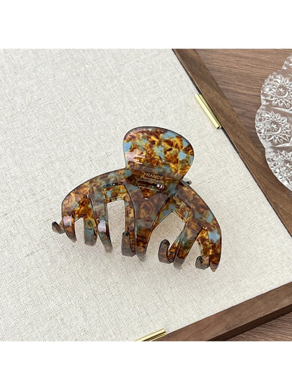 Beau - Retro Geometric Chunky Hair Claw Clip