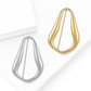 Brovia - Geometric Polished Ring Shape Brooch