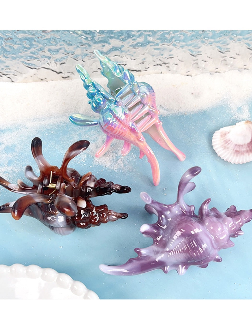 Beau - Colorful Conch Shape Hair Clip