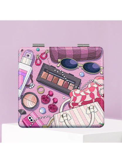 Mirroray - Cartoon Style Portable Folding Makeup Mirror