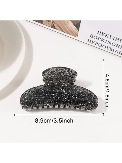 Beau - Shiny Half Circle Hair Claw Clip