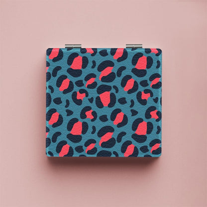 Mirroray - Y2K Leopard Print Double-Sided Pocket Mirror