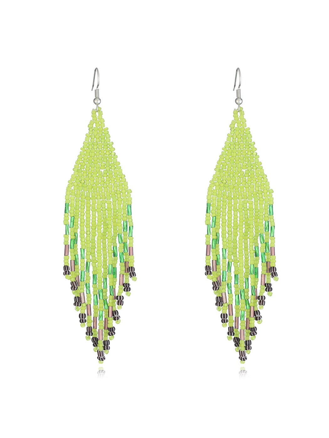 Earedge - Seed Bead Fringe Earrings