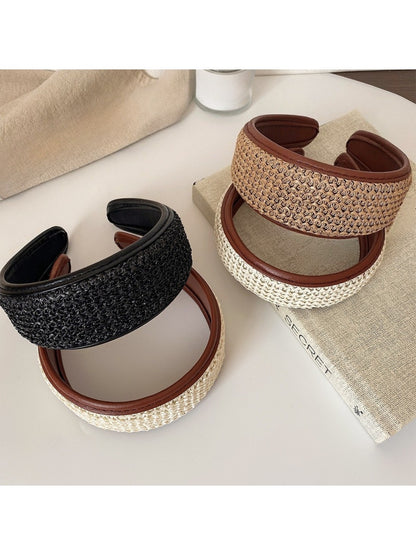 Gifty - Plaid Wide-Banded Headband