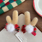 Beau - Plush Reindeer Antler Christmas Hair Clip Set