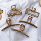 Beau - Cross Loop Alloy Geometric Hair Claw Clip