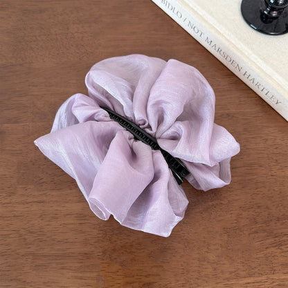 Beau - Soft Mesh Gathered Accent Banana Clip