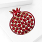 Brovia - Pomegranate Fruit Accent Alloy Brooch