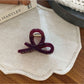 Beau - Elegant Solid Color Curved Claw Clip
