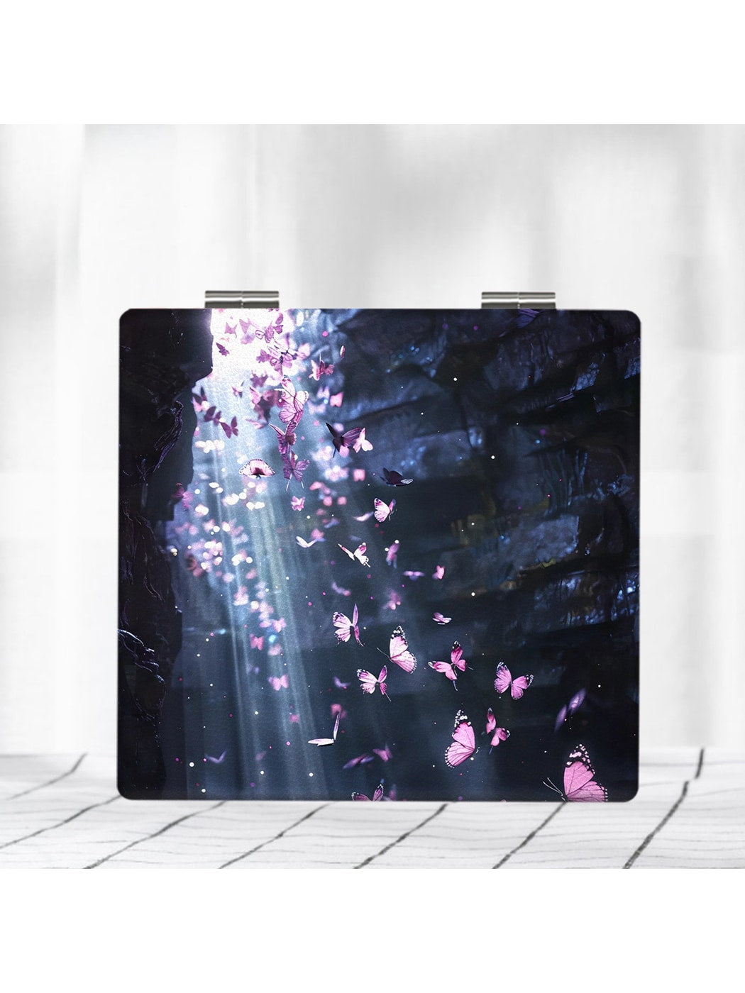 Mirroray - Butterfly Print Portable Touch Up Mirror