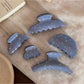 Beau - Mist Blue Acrylic Rectangle Fan Shape Claw Clip