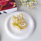 Beau - Gold Edge Butterfly Decorative Plastic Claw Clip