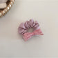 Gifty - Heart Cutout Bow Satin Scrunchie