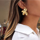 Earedge - Bougainvillea Floral Motif Earrings