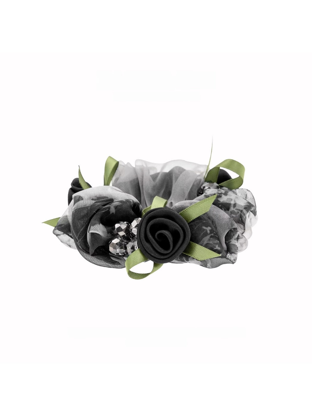 Gifty - Polyester Floral Bow Detail Scrunchie