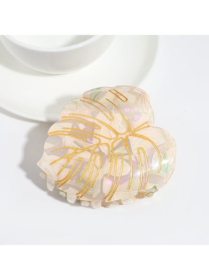 Beau - Vine Leaf Shaped Acetate Hair Clip