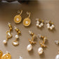 Earedge - Vintage Irregular Sculpted Drop Earrings