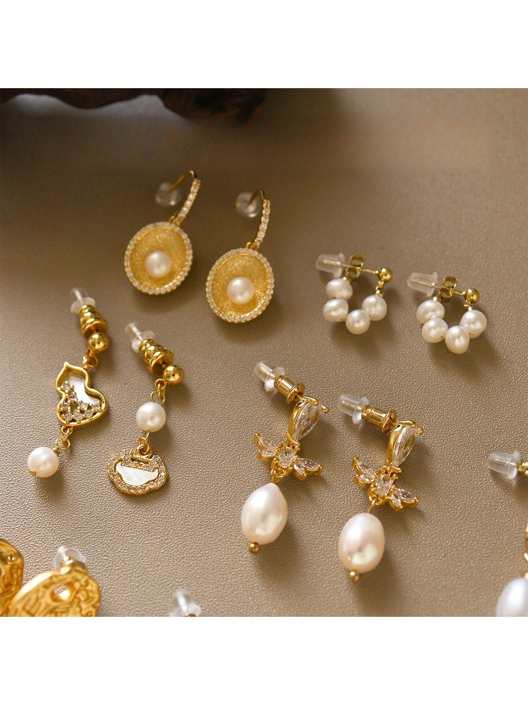 Earedge - Vintage Irregular Sculpted Drop Earrings