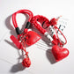 Keypus - Red Heart-Shaped Keyring