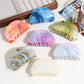 Beau - Half Round Marble Print Plastic Claw Clip