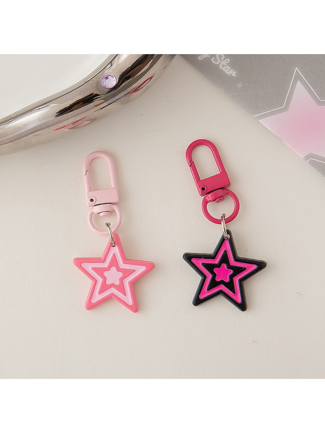 Keypus - Sweet-Cool Star Pendant Keychain