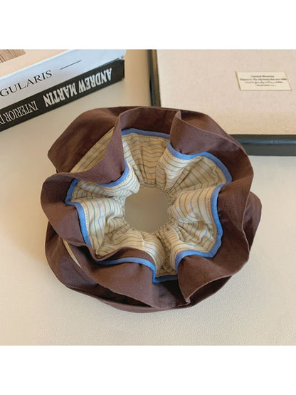 Gifty - Retro Striped Double-layer Hair Loop