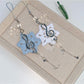 Keypus - Music Note Snowflake Decorative Strap Keychain