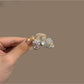 Beau - Sparkly Bow Plastic Side Hair Claw Clip