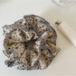 Gifty - Vintage Small Floral Ruffled Scrunchie