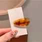 Beau - Oval Acetate Fiber Barrette Style Hair Clip