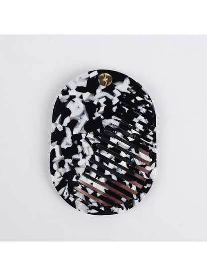 Camerow - Mirror Comb with Stylish Leopard Print