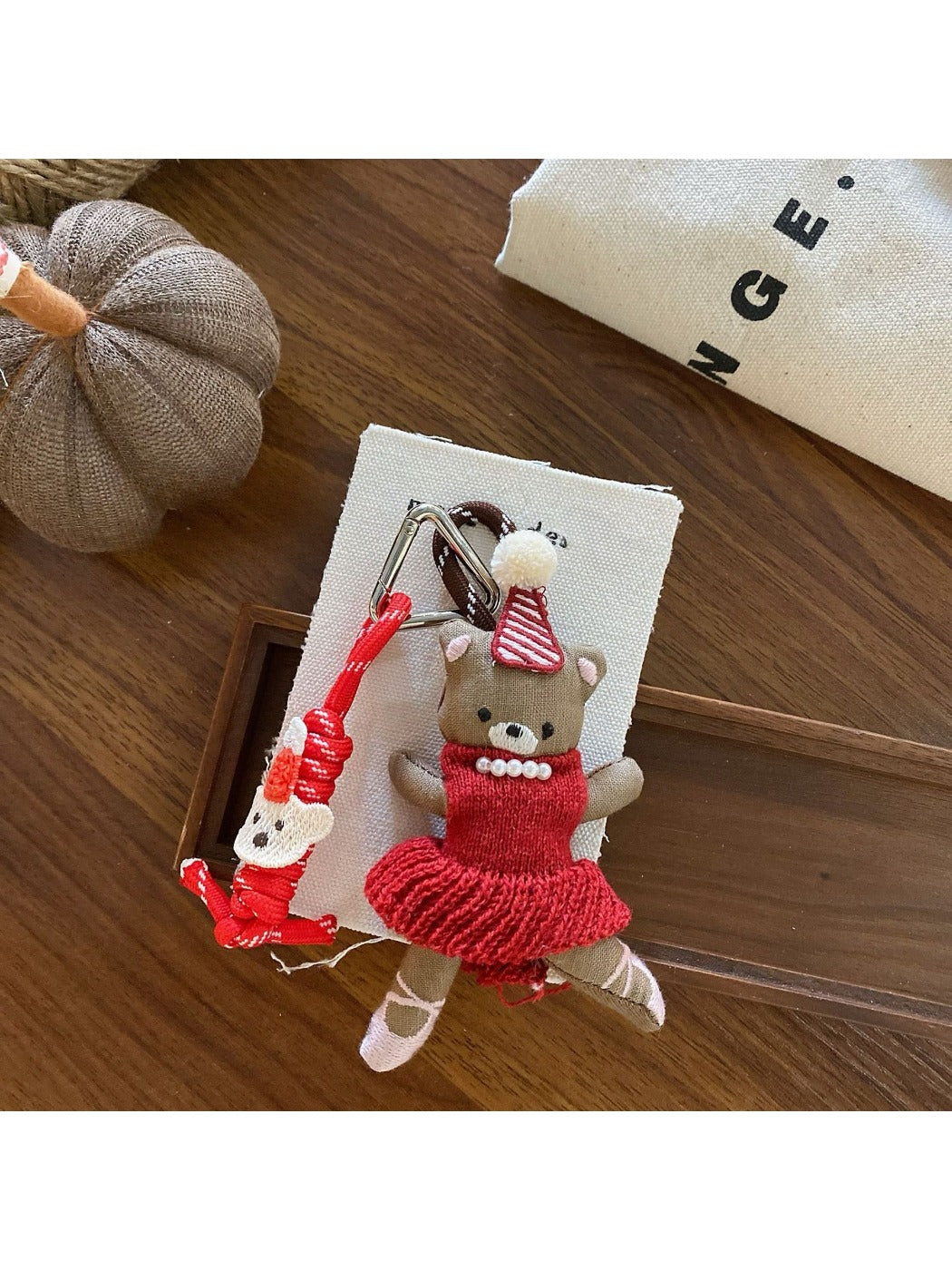 Keypus - Red Lanyard Cartoon Bag Charm