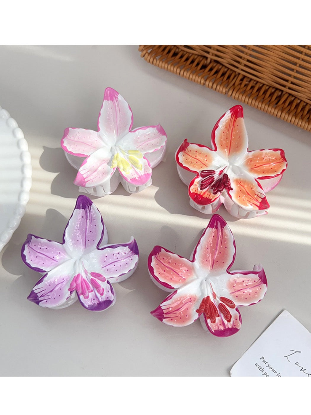 Beau - Colorful Egg Flower Hair Clip
