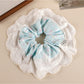 Gifty - Sweet Style Lace Detail Fabric Hair Scrunchie